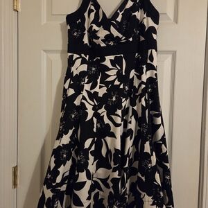 Black and White Floral Sundress